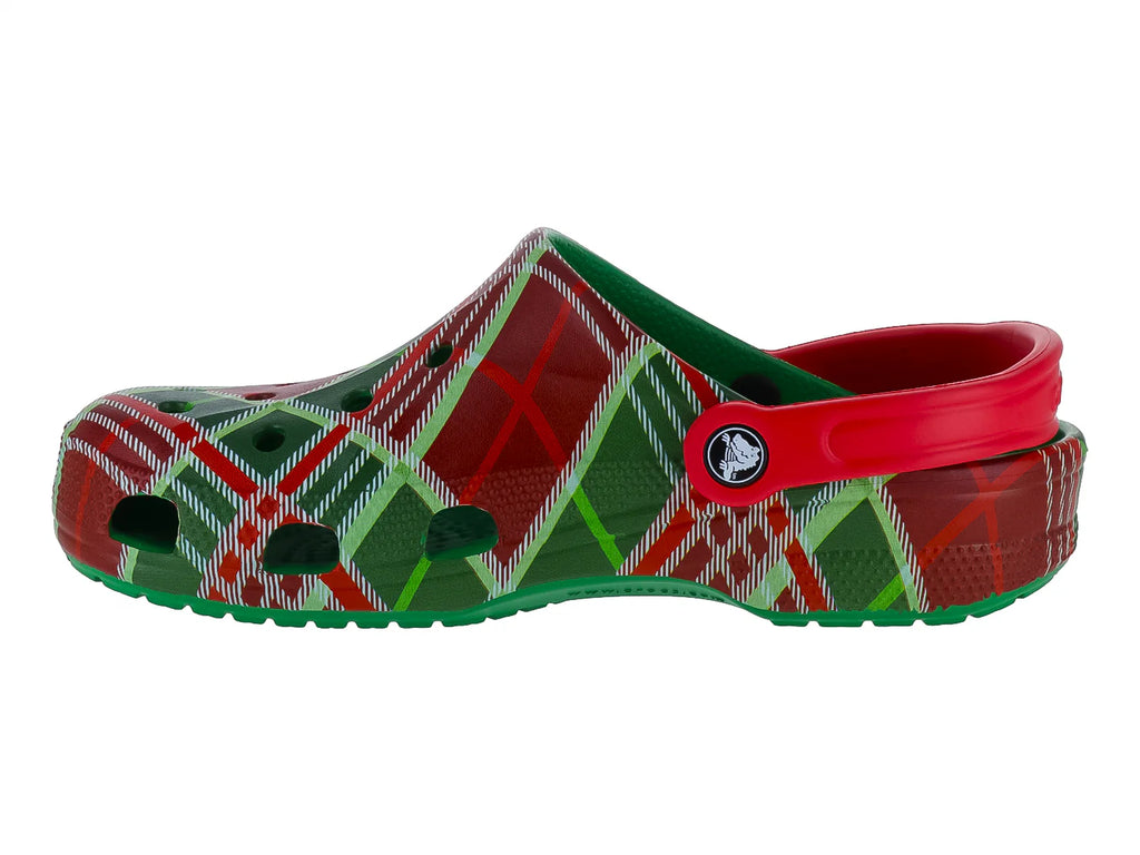 Zuecos Crocs Baya Holiday Plaid Multicolor para Hombre
