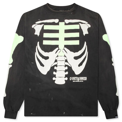 Saint M6 x Bounty Hunter Bone L S T Shirt Black