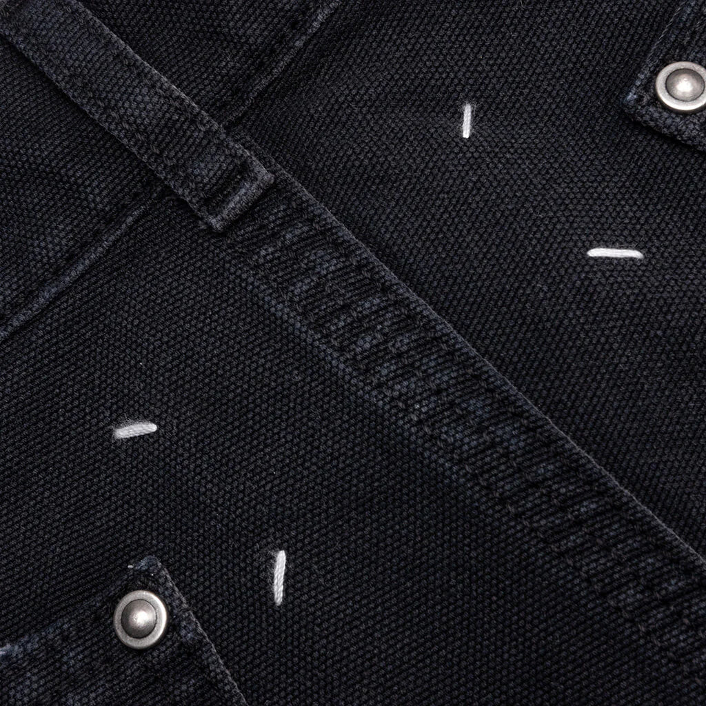 Stud Denim Shorts Black