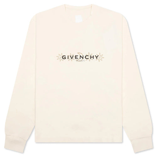 Boxy Fit Tarot Long Sleeve T Shirt Ivory