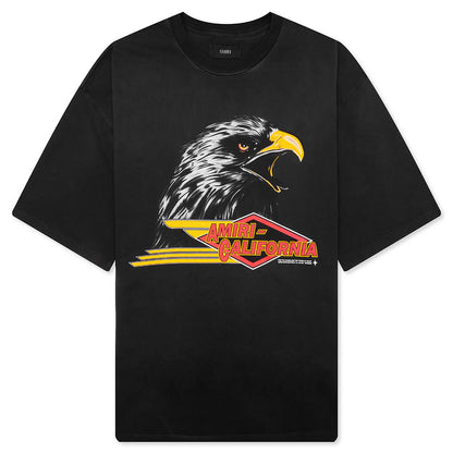 Amiri Eagle Oversized Tee Black