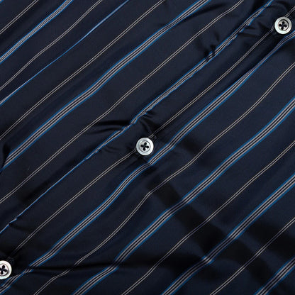 Padded Shirt Navy Stripe