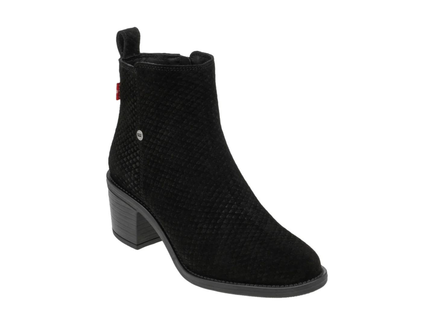 Botines Levis Negro Texturizado para Mujer