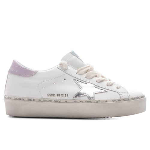 Womens Hi Star White Silver Lilac