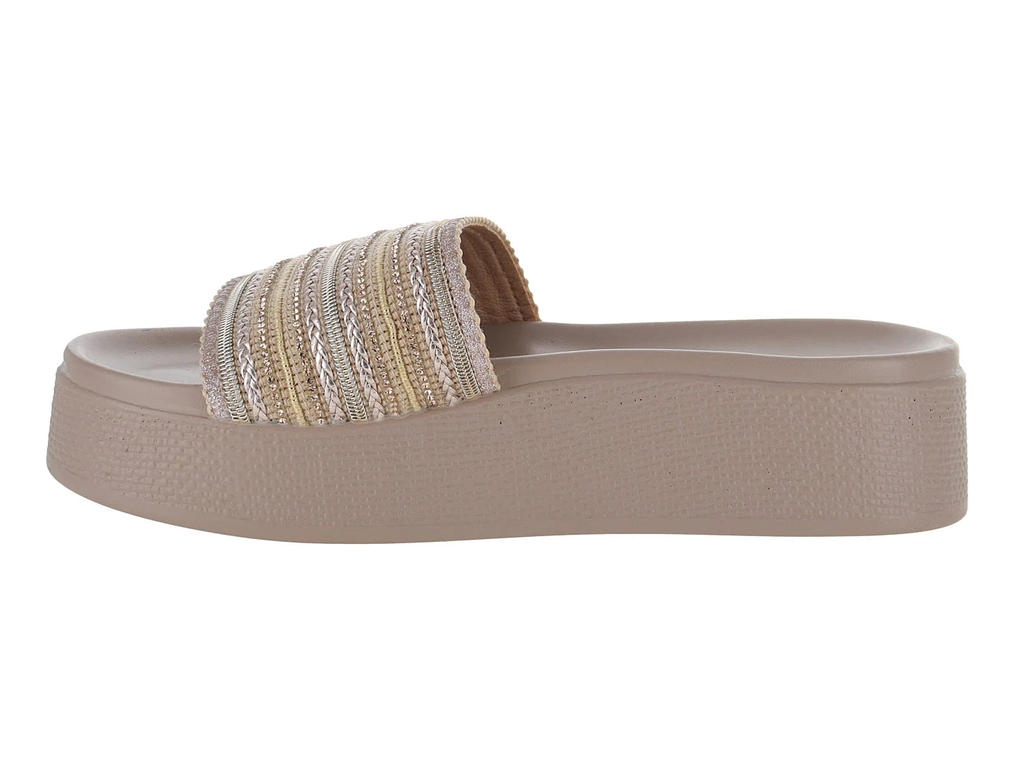 Sandalias Roze Plataforma Champagne para Mujer