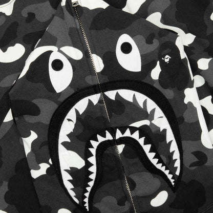 City Camo Shark Full Zip Hoodie Black