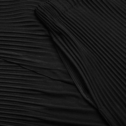 Relaxed Pleat Basics Pants Black