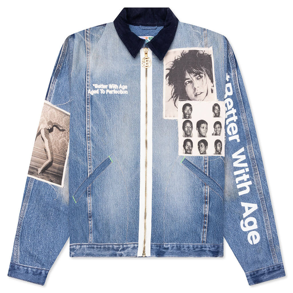 Rock City Reconstructed Denim Jacket Indigo