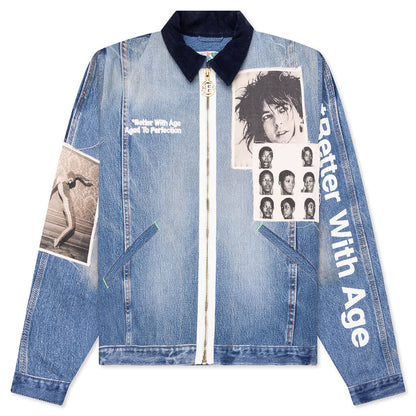 Rock City Reconstructed Denim Jacket Indigo