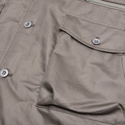 Multi Pocket Chore Jacket Grey Beige