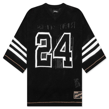 Knit 24 Football Shirt Black