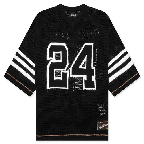 Knit 24 Football Shirt Black
