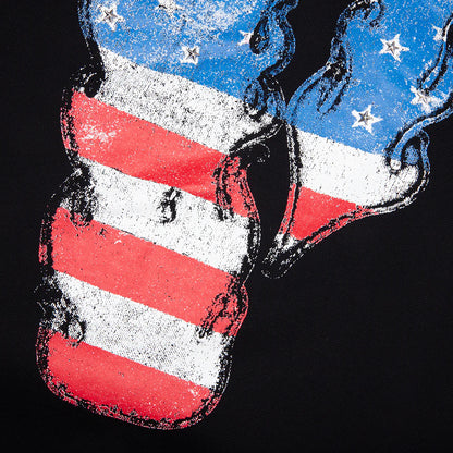 VLONE Flag Zip Up Hoodie Black