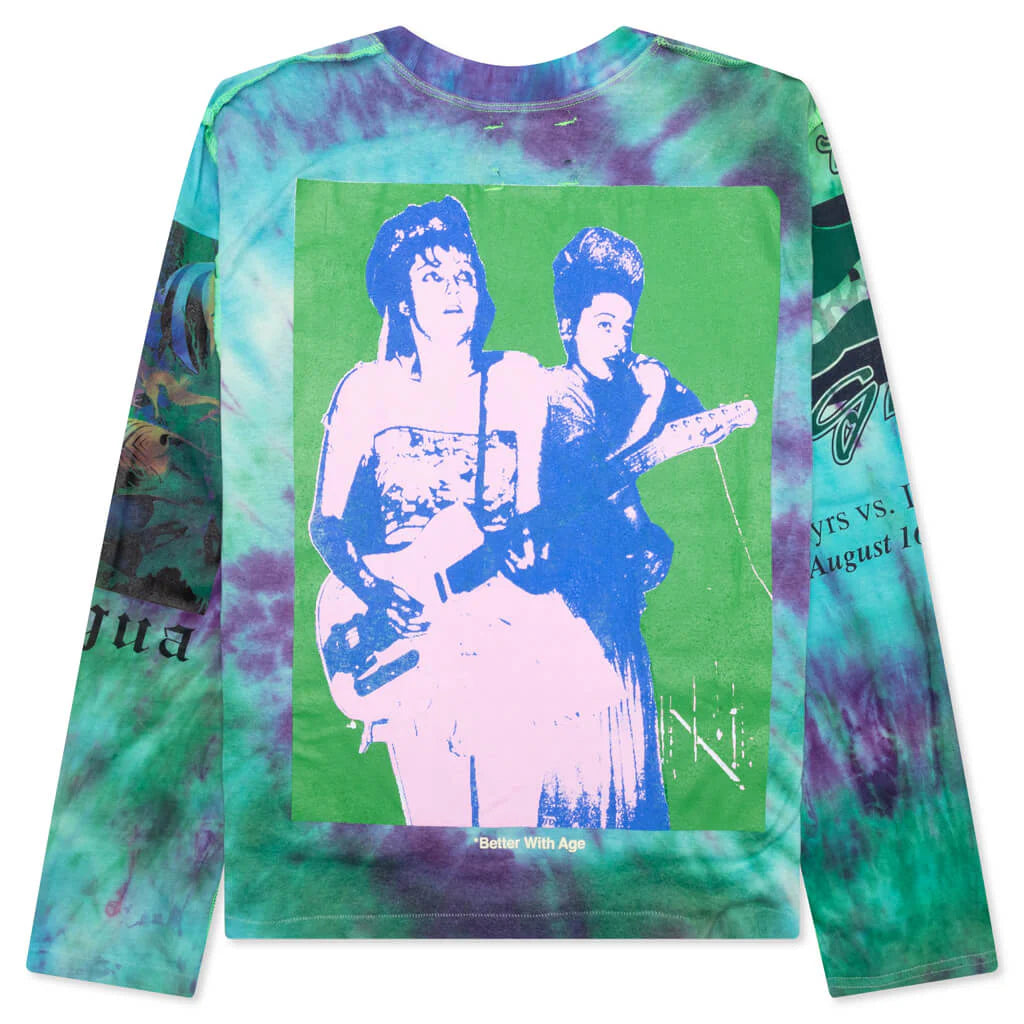 Encore Tie Dye Reversible L S Tee Multi