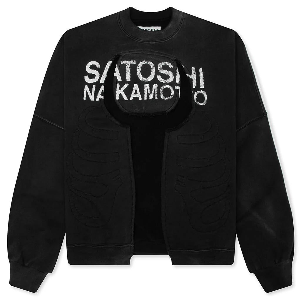 Bone Crewneck Black