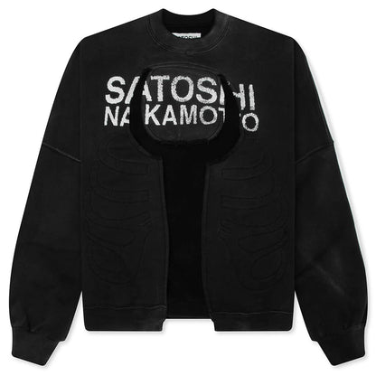 Bone Crewneck Black
