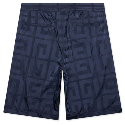 4G Shiny Bermuda Shorts Navy