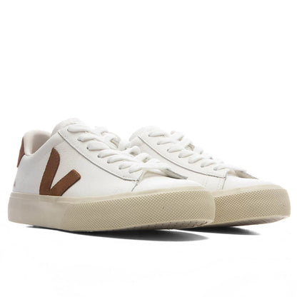 Womens Campo Leather White Cognac