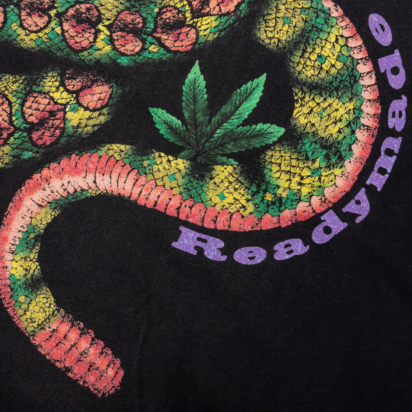 L S Pocket T Shirt Snake Black