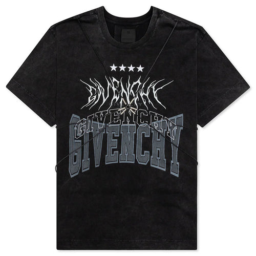 Oversized Fit T Shirt W Harness Grey