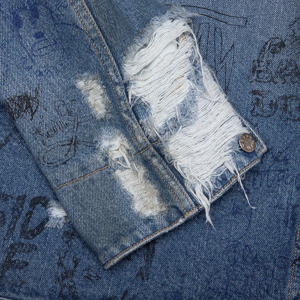 Ur Fantasy Denim Jacket Light Blue