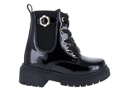 Botas Kassandra de Charol Negro para Niña