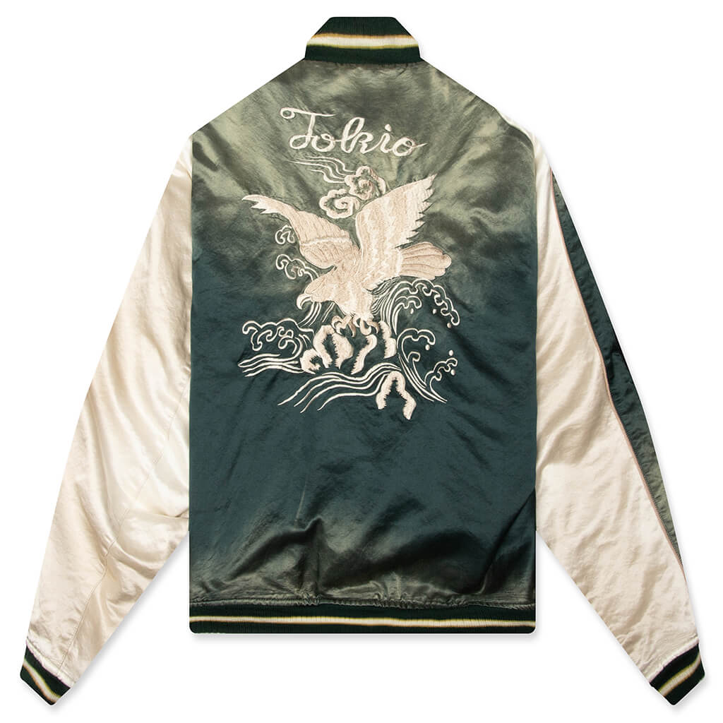 Front Back Combined Flight Jacket Black