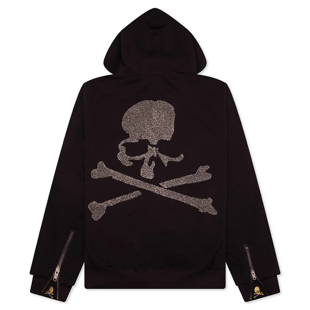 Zip Up Hoodie Brown