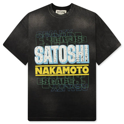 Escape Reality Tee Washed Black