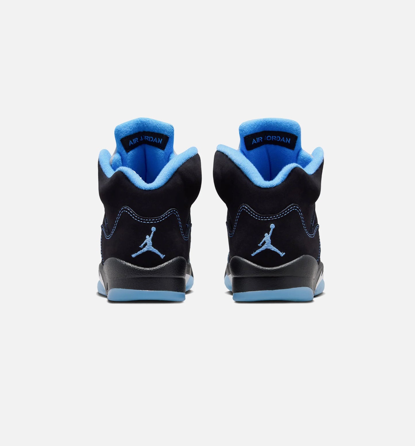 Air Jordan 5 Retro Black Carolina Grade School Lifestyle Shoe Black University Blue White Free Shipping