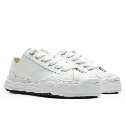 Hank Low OG Sole Toe Cap Leather Sneaker White