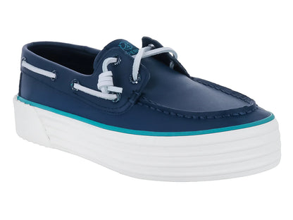 Zapato Náutico Sperry Bahama 20 Plataforma Azul Marino para Mujer