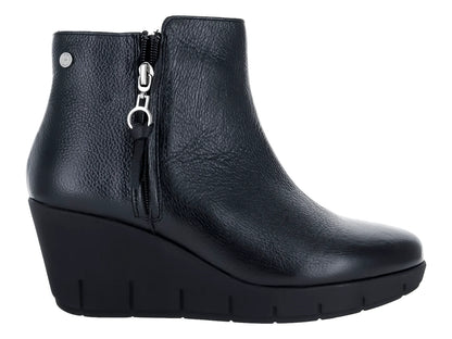 Botines Hispana de Piel Negro para Mujer