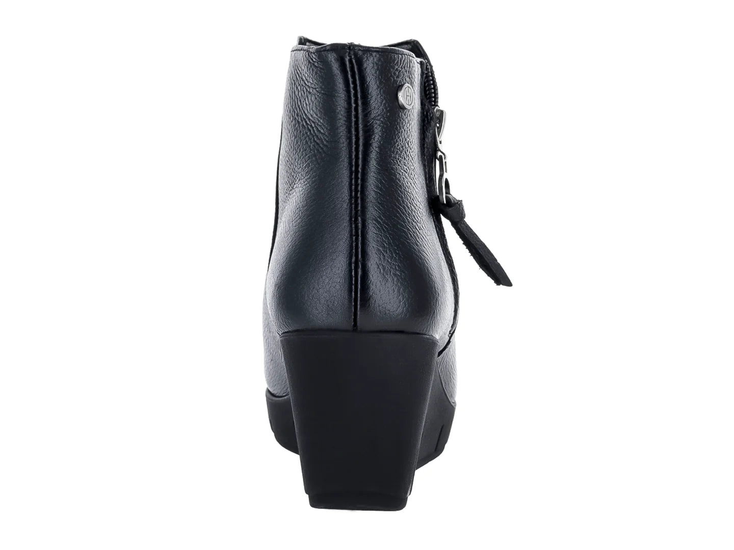 Botines Hispana de Piel Negro para Mujer