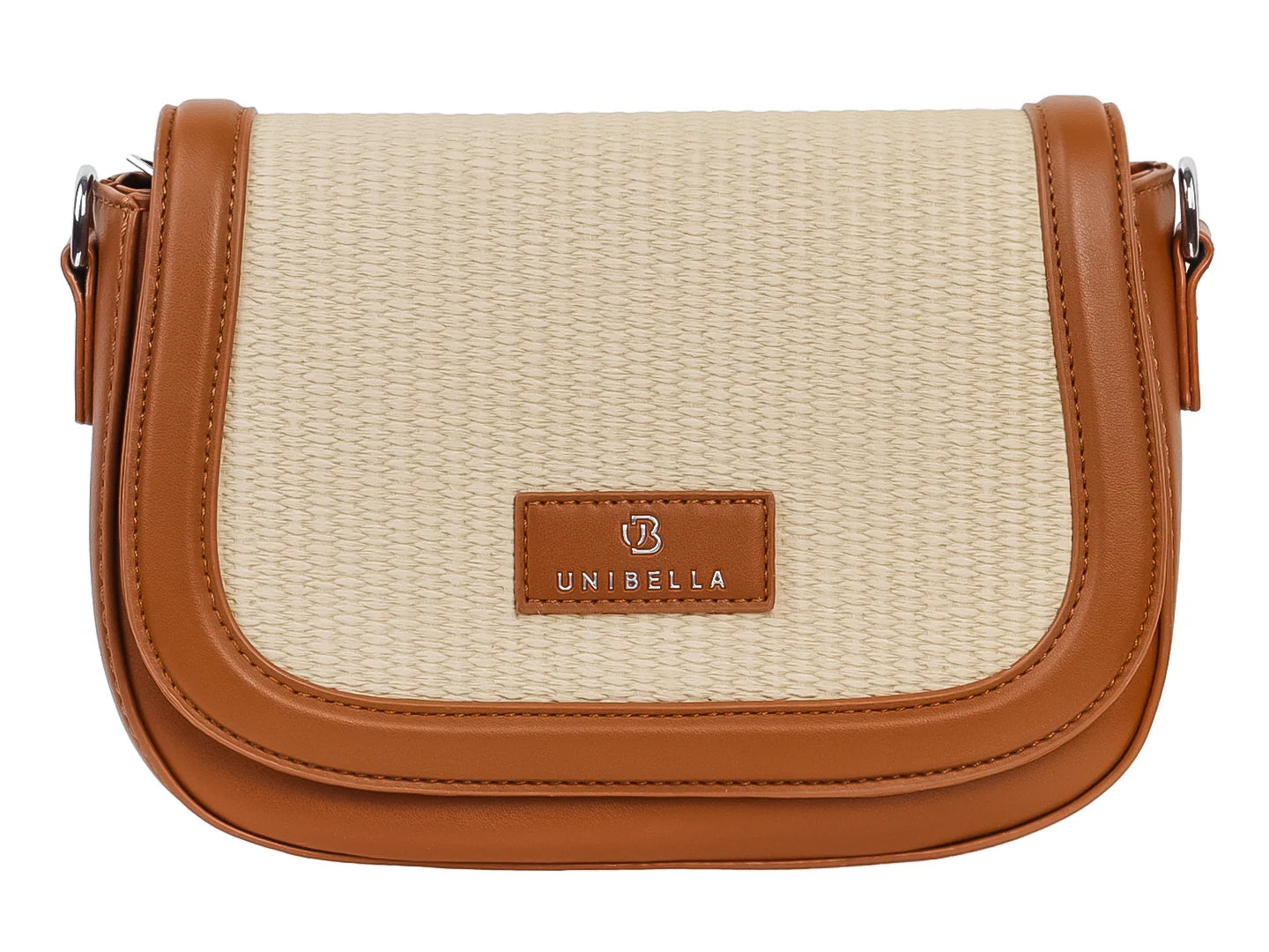 Bolsa de Hombro Unibella Beige para Mujer