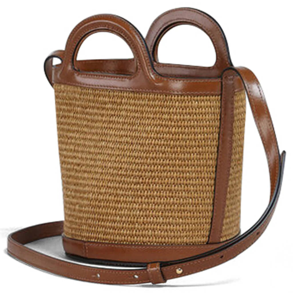 Tropicalia Small Bucket Bag Raw Sienna