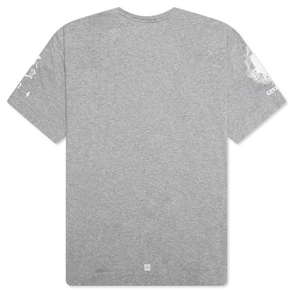 Crest T Shirt Light Grey Melange