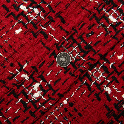Tweed Flannel Overshirt Red Rose