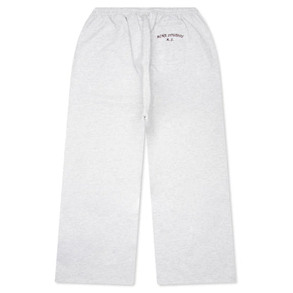 Fleece Logo Sweatpants Pale Grey Melange
