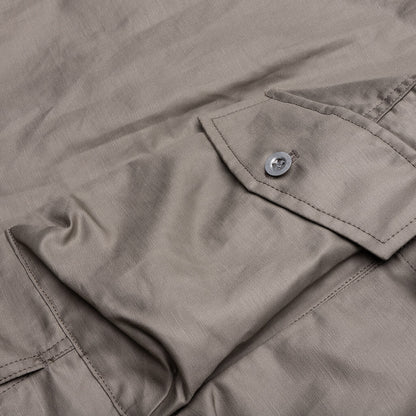 Multi Pocket Chore Jacket Grey Beige