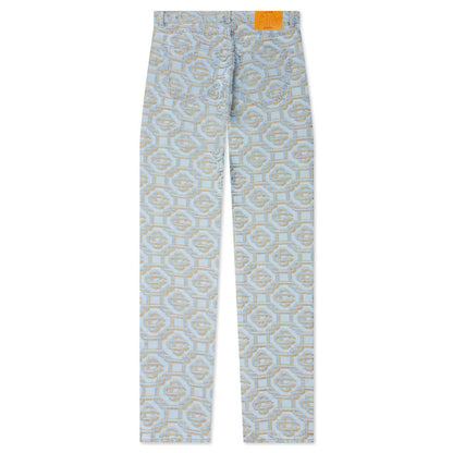 Monogram Denim Pants Blue