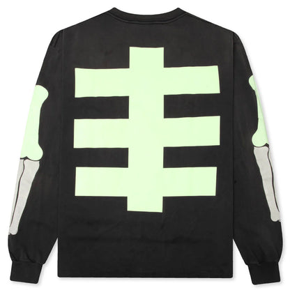 Saint M6 x Bounty Hunter Bone L S T Shirt Black