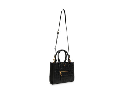 Bolsa Steve Madden Bmassi Negro Dorado para Mujer