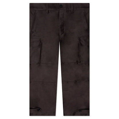 Brown Organic Cotton Cargo Trousers TCY36 Moca