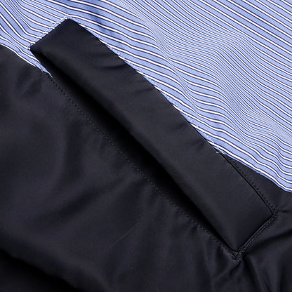 Cotton Poplin Pullover Blue Stripe