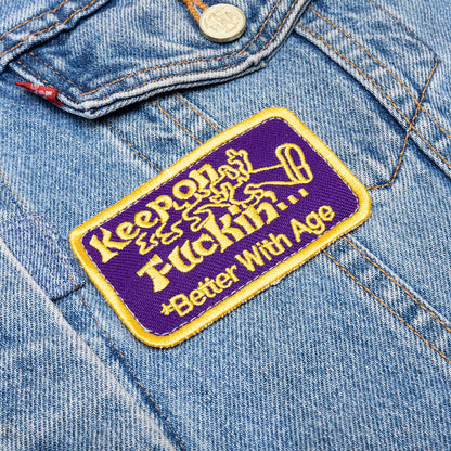 Charlatan Reversible Denim Baseball Jacket Indigo