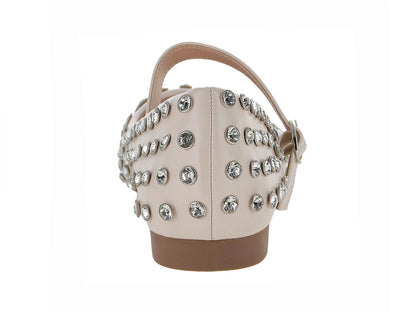 Zapatos Planos Roze Color Beige para Mujer