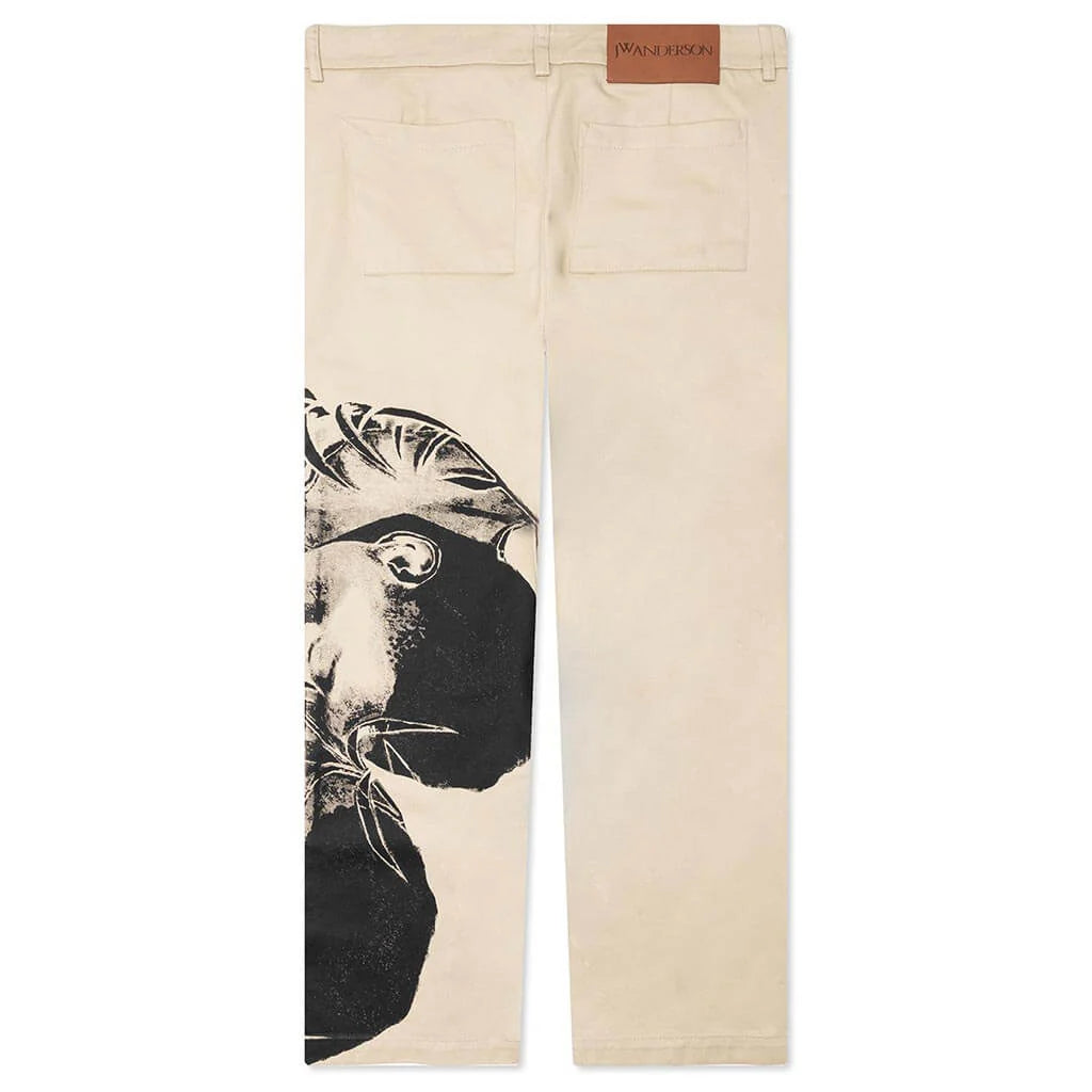 POL Print Chino Trousers Beige