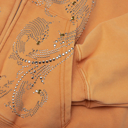 Crystal Hoodie Washed Brown