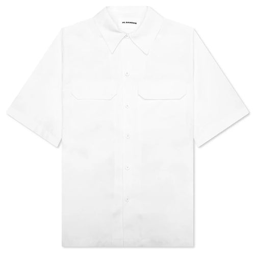Heavy Organic Cotton Poplin Shirt Optic White